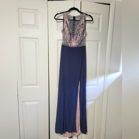 Betsy & Adam Formal Prom or other special occasion Bejeweled Gown, STUNNER!!! - Picture 1 of 7